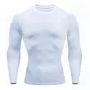 Entraînement pour hommes à manches longues T- Shirt Spring Autumn Gym Running Sport Mens T-shirts Fitness Sportswear Tops Outdoor pour hommes vêtements 240321