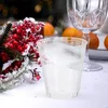 Wegwerpbekers rietjes 100 pc's wijnglas plastic water decoratief feest banket kleine drank multifunctioneel