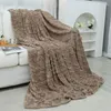 Couvertures épaissies de coton épaissison coton coton couverture canapé-couverture Blanke bureau châle et hiver