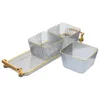 Bowls Dessert Display Holder Desk Tray Bread Decorative Pp Fruit Kitchen Counter Basket