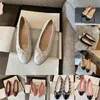 Fashion slip op ontwerper Chanells dames loafers schoenen lage hakken dame jurk slippers zacht lederen dames luxe paris merk ballerina flats bruiloft chanelsandals