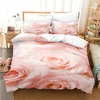 Beddengoed sets bloemen ingesteld voor slaapkamer zachte sprei bedden bed huis comfortabele dekbedoverdekte kwaliteit quilt en kussensloop