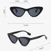 Lunettes de soleil Sexan Sexy's Sexy Cat Eye Fashion Transparent Gradient Sun Glêmes Ladies Shades UV400 Mirror Goggles
