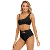 Kvinnors badkläder Kvinnor Push Up Swimsuit Two Piece Bikinis Set Sexig Summer Plus Size Bading Suit Beachwear Tankini Swimming Suits-XL