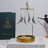 Mum tutucular dönen tutucu romantik dönen atlıkarınca çay ışığı ışığı mükemmel düğün hediyesi ev zarafeti Noel deco