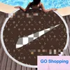 Lux round Beach Towel Microfiber Digital Printing rounds Mat Tide Brand Personalized Patterns Bath Towels with Tassel
