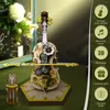 Decorative Figurines 3D Cello Puzzles Wooden Model Kit With Base DIY Music Box Building Creative Puzzle Toy