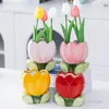 Vasi di tulipano a forma di fiori vaso ceramico grazioso soggiorno tavolo da pranzo tavolo da pranzo arte floreale moto secchio di stoccaggio 1pc