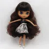 Icy DBS Blyth Doll svart hud matt ansikte fog kropp svart blandat brunt hår nobl9500222 240403