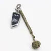 2024 Outdoor Beveiligingsbescherming Zwarte Monkey Fist Steel Ball voor meisjes dragen zelfverdediging Lanyard Survival Key Chain Broken Windows for Survival Gear Accessoire