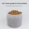 Porteurs de chats bol animal de compagnie cuillère à mesurer quantitatifs chiens de tasse alimentant des outils de scoop de riz