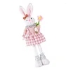 Party Decoration Plush Easter Figurines Desktop Ornaments Crafts Decor