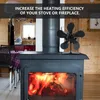 5-Blade Heat Powered Stove Fan for Wood Log Burner Fireplace Quiet Environmental Fan Heater Tool Efficient Heat Distribution