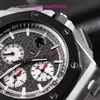 AP Casual Chep Watch Royal Oak Offshore 26400 Automatic Mécanique pour hommes Mouvement Titanium Metal Black Céramique Cérame 44 mm Diamètre