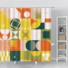 Shower Curtains Geometry Creative Curtain Set Hook Hanging Cloth Modern Home Decor Bathroom Accessories Polyester Fabric Bath