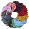 10/6/1pc accesorios para el cabello chouchou cheveux femme hår scrunchies pannband kvinnor slips sammet fast färg svart set pack