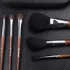 My Destiny Makeup BrushPortable 7Pcs Short Handle BrushesSynthetic HairTravelling SetBeginersWood HandleSuper Soft 240403