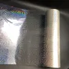 Stacheln 120 m holographische transparente heiße Stempelfolienpapierrollen für Laminator Wärmeübertragung Laserdruckerkarte Craft Paper 21 cm breit