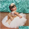 Girl'S Dresses Girls Princess Girl Wear Sleeveless Bow Dress For 1 Year Birthday Party Toddler Costume Summer Events Ocn Vestidos Drop Dhudi