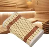 Travesseiro de sauna natural apoio de cabeça ergonômica suprimentos de relaxamento de suporte para o pescoço de almofada doméstica backrest