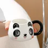 Tassen süße Panda Keramik Cup Cartoon Home Make -up Büro Wasser Paar Frühstück Kaffee Handgeschenk