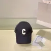 Nouvelle famille CE Cellins Baseball Hat Mens and Womens Fashionable and Minimalist C-Letter Broidered Suncreen Hat Match Family Couple Duck Tongue Duck Tongue