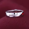 Anelli Anime Anime Uchihitachi Sharingan Cosplay 925 Anello di dito regolabile in argento sterling per uomini Gioielli Women Cos Pups Birthday Regali