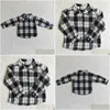 Vestes 2024 Arrivations RTS Fashion Shirts à manches longues Little Kids Plaid Tops Boys T Childrens Fall Drop Livrot Baby Maternity Clothin Otzgd