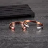 Strands Ikuinen Copper Bracelet Men Adjustable Open Cuff Wristband Magnetic Bangles Arthritis 8mm Health Energy Jewelry