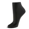 Afficher les chaussettes de cheville à pied de mannequin en PVC unisexe Affichage blanc / noir / naturel S / M / L