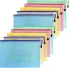 Borsa 10pcs A4 A5 A6 B4 B5 A3 B4 Document File Zip File cartella File di stoccaggio File di carillon