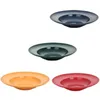 Pratos de sobremesa tigelas jantar tigela salada frutas pequenos pratos laterais decorativos seguro inquebrável reutilizável louça placa circular