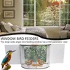 Otros suministros de aves Alimentador de plataforma de alimentación de ventanas para la bandeja panorámica de 360 grados de 360 grados Decors