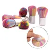 Nail Tools Dust Brush Makeup Brush Wholesale Colorful Nail Brush Short Handle Multifunctional Soft Hair Cleaning Brush