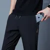 Męskie spodnie Casual Business Stretch Slim Fit Elastic Talia Jogger Koreańska klasyczna Blue Black Grey Male Brand Brand Spodni