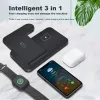 Chargers 15W 3 in 1 Wireless Charger for iPhone 14 13 12 11 XS XR 8 iWatch Fast Charging Dock Station For Apple Watch 8 7 6 AirPods Pro