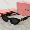 Mui mui gläser Mui Mui Sonnenbrille Frauen Designer Sonnenbrille Hochwertige ovale Sonnenbrille Retro Luxus Kleine runde Sonnenbrille Neue Produktverschreibung Brille 262