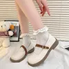 Casual Shoes Woman Shoe All-Match Modis Shallow Mouth Round Toe Soft Female Footwear Bow-Knot Summer 2024 Moccasin Comfortable Dre