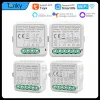 Kontrollera Tuya WiFi Mini Smart DIY Switch -modul med Energy Monitor 2way Control Smart Home Arbetar med Alexa Google Home Alice