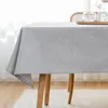 Table Cloth 1Pcs Solid Color Fabric Tablecloth Thickened Linen Material Minimalist Tea Cover Multi Size Dining Covers