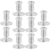 Titulares de vela 10 PCs Base eletrônica Decoração decorativa Decorações de mesa de casamento Centro de castiça