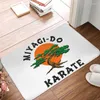 Tapis miyagi faire le karaté gamin de porte d'entrée de porte d'entrée de la porte d'entrée extérieur cobra kai cuisine paillai