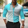 Camisas casuais masculinas listram camisa confortável para o trabalho diário Use primavera e verão tampos de mangas compridas com botão da moda