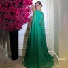 Robes de fête Rfyr Green Beach Evening broderie charmante robe de bal en mamiffon pour femme vestidos de noche sur mesure