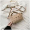 2024 Pluszowa jagnięcinowa torba Pluszowa Piękna kwadratowa kształt miękka torba na torby na zakupy dacron