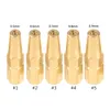 5pcs 1# 2# 3# 4# 5# Lasaccessoire Propaan Acetyleen Snijden Oxygen Lassen Gas Sarzing Torch Mondstuk H01-2 Torch Tip