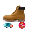 NIEUWE Designer Timbers Boots Martin Booties Mens Dames Wheat Zwart enkel Boot Camo Browm Marineblauwe Blauwe buitensport Sneakers wandelen Wandelen over de knie