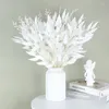 Fleurs décoratives Bouquet de saule artificiel faux feuilles vertes pour la table de ménage de mariage décoration jungle fête bricolage plantes couronne