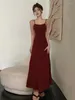 Abiti casual Woherb Women Summer Sexy Y2K Maxi Dressless 2024 Sleevelico di moda Off SCOLA SCRIPPA ELEGENT ELEGENT SOLIDO SOLIDOS