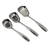 Posate set di posate cucchiaio cucchiaio in acciaio argenteo inossidabile grande specchio lucido con impugnatura da cucina da cucina utensile da tavolo da pranzo cucina